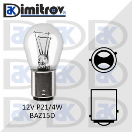Крушка 12V P21/4W BAZ15D